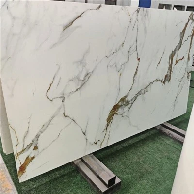 product-400-400 Calacatta Gold Nano Glass Kitchen Countertops